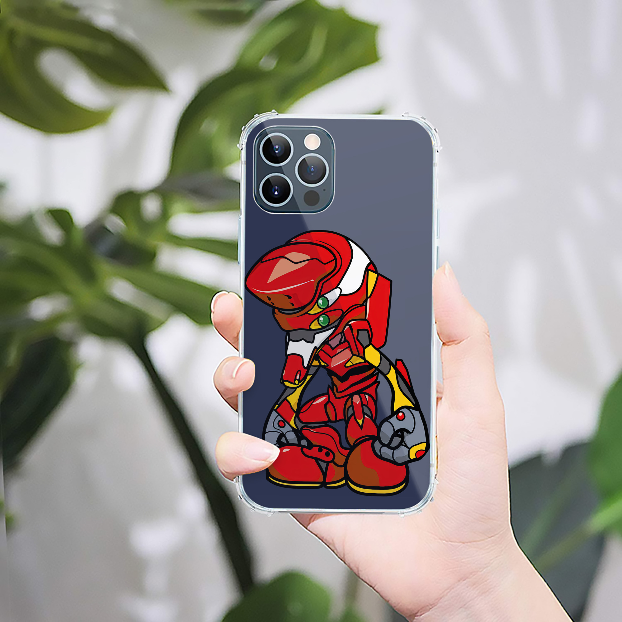 （画像用） EVA 新世紀エヴァンゲリオン 【iPhone 12シリーズ対応】透明スマホケース（クリアソフトケース）